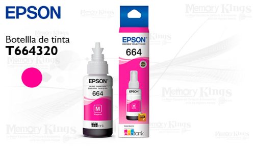 Botella de TINTA EPSON 664 Magenta 70ml