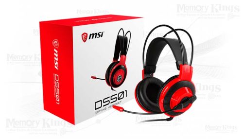 AURICULAR Gaming MSI DS501 BLACK RED