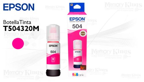 Botella de TINTA EPSON 504 Magenta 70ml