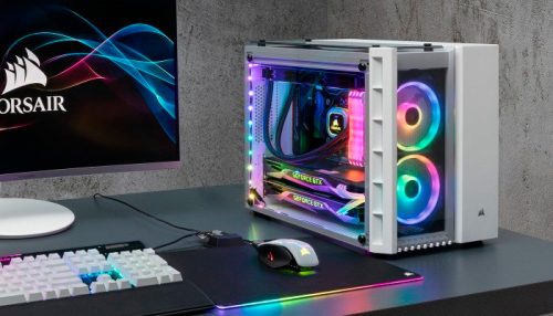 CASE Mini Tower CORSAIR CRYSTAL 280X RGB WHITE