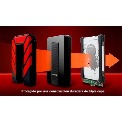 DISCO DURO USB 1TB ADATA HD710P RED