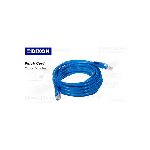 CABLE RED PATCH CORD DIXON 10mt cat-6 Azul
