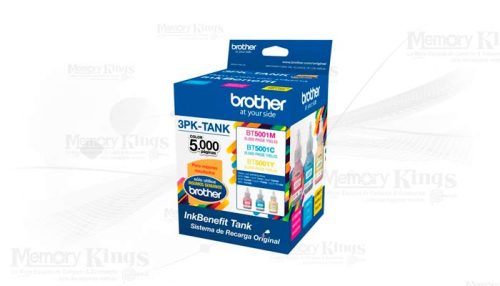 Botella de TINTA BROTHER BT5001 3PK-TANK 5.000pgn.