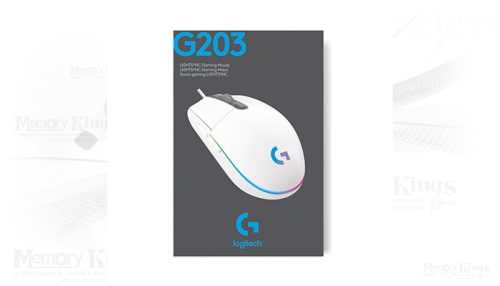 MOUSE Gaming LOGITECH G203 LIGHTSYNC RGB 8K WHITE