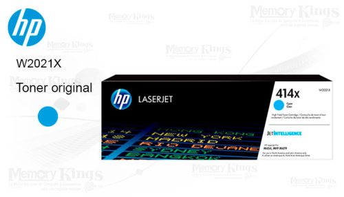 Cartucho de Toner HP 414X Cian Original 6000pag.