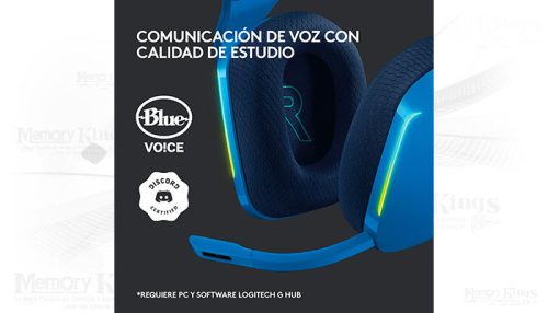 AURICULAR Gaming LOGITECH G733 RGB BLUEWireless