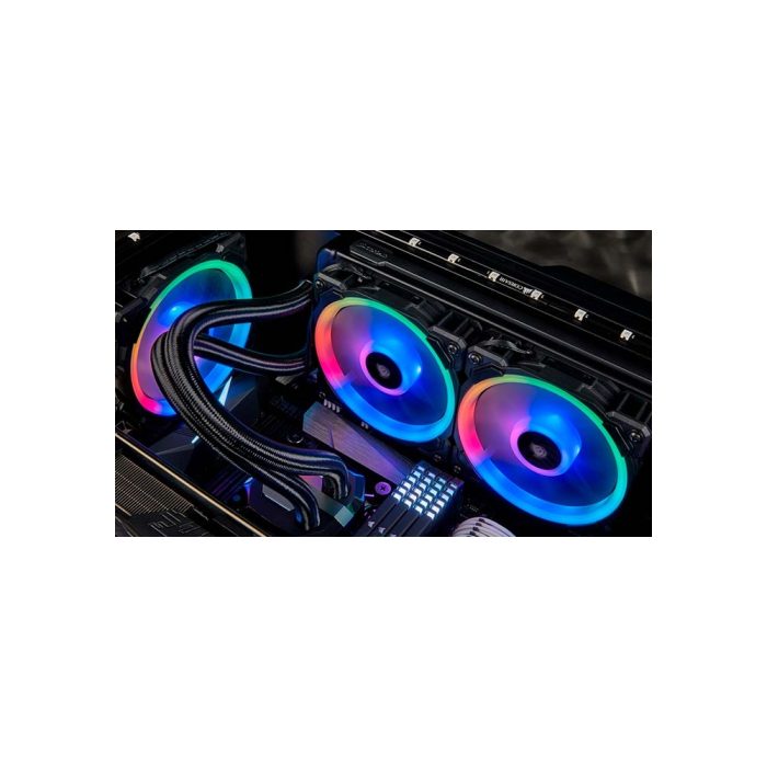 COOLER CASE 140MM CORSAIR LL140 RGB BLACK