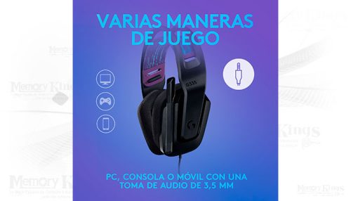 AURICULAR Gaming LOGITECH G335 BLACK