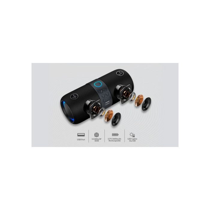 PARLANTE BT ARGOMTECH 3140BK (14W) FM|USB