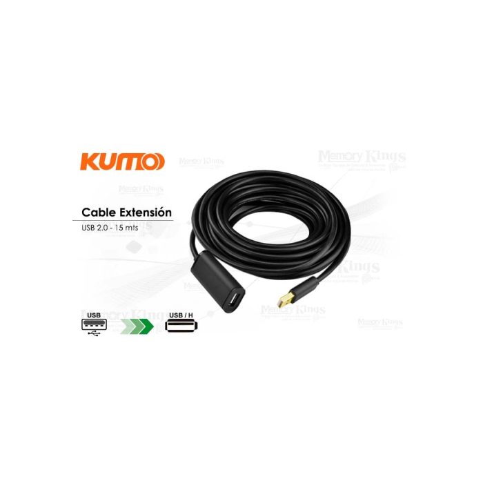CABLE USB 2.0 Extension 15mt KUMO