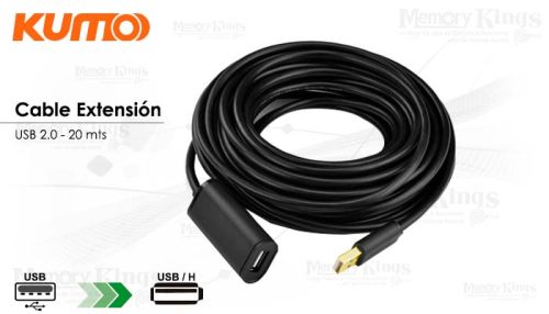 CABLE USB 2.0 Extension 20mt KUMO