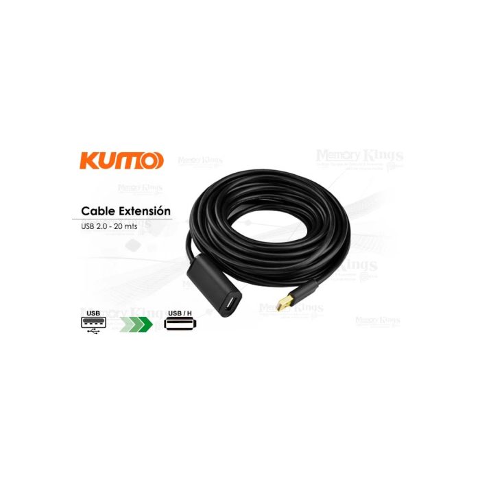 CABLE USB 2.0 Extension 20mt KUMO