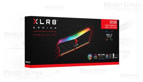 MEMORIA DDR4 8GB 3200 CL16 PNY EPIC-X RGB BLACK