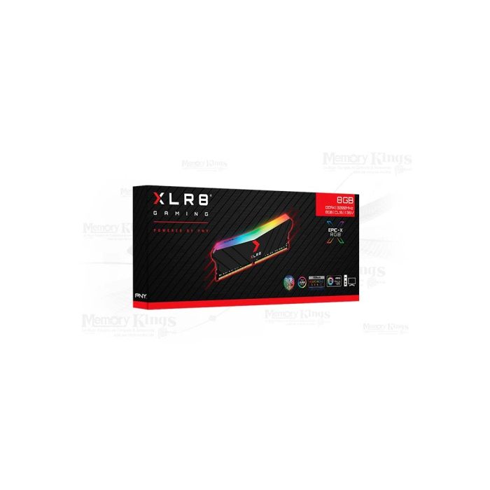 MEMORIA DDR4 8GB 3200 CL16 PNY EPIC-X RGB BLACK