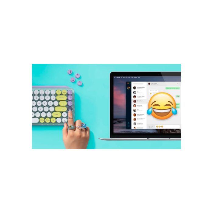 TECLADO+MOUSE LOGITECH POP LILA BLUETOOTH WIRELESS GREEN