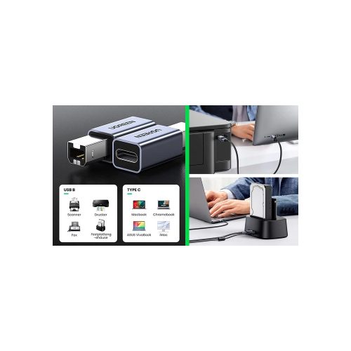 ADAPTADOR USB-B a USB-C UGREEN US382