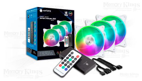COOLER CASE 120MM ANTRYX SPECTRUM 310 ARGB 3IN1 + CONTROL WHITE