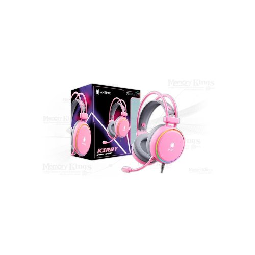 AURICULAR Gaming ANTRYX KIRBY 7.1 USB Y USB-CPINK
