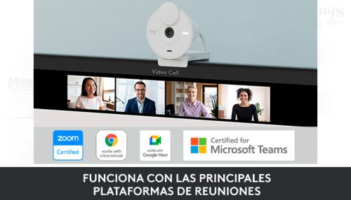 CAMARA WEBCAM LOGITECH BRIO 300 FHD USB-C WHITE