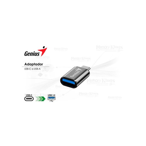 ADAPTADOR USB-C a USB-A 3.0 GENIUS DARK GREY