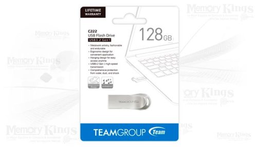 MEMORIA USB 128GB TEAMGROUP C222 SILVER