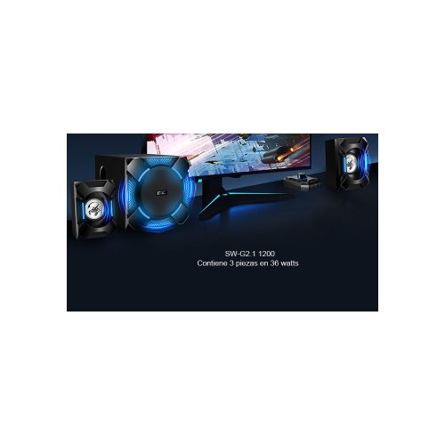 PARLANTE 2.1 GX GAMING SW-G2.1 1200 (36w) BLACK