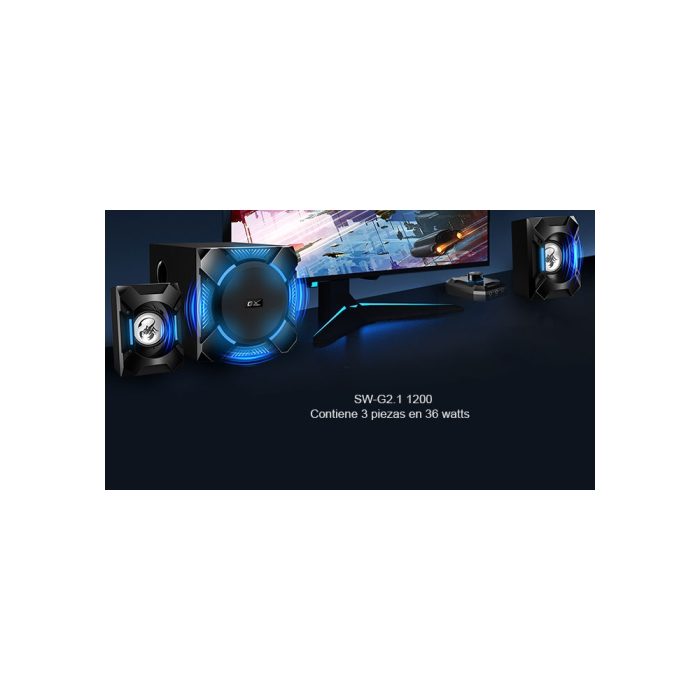 PARLANTE 2.1 GX GAMING SW-G2.1 1200 (36w) BLACK