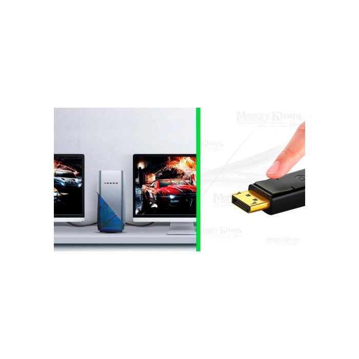 CABLE DisplayPort MACHO 3mts UGREEN DP102