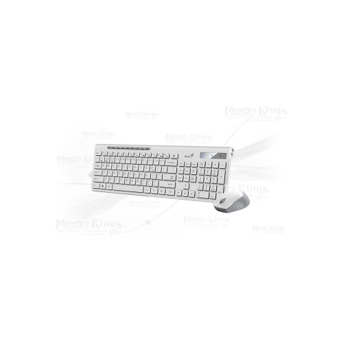 TECLADO+MOUSE GENIUS SLIMSTAR 8230 BLUETOOTH WIRELESS WHITE