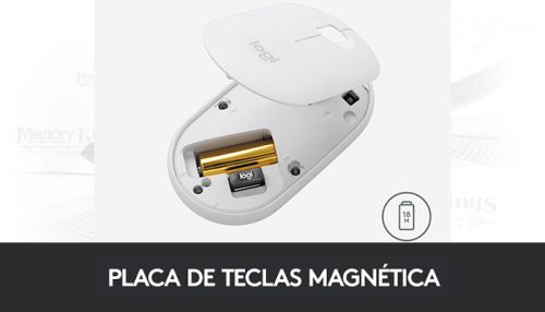 MOUSE LOGITECH PEBBLE M350S WHITE Bluetooth