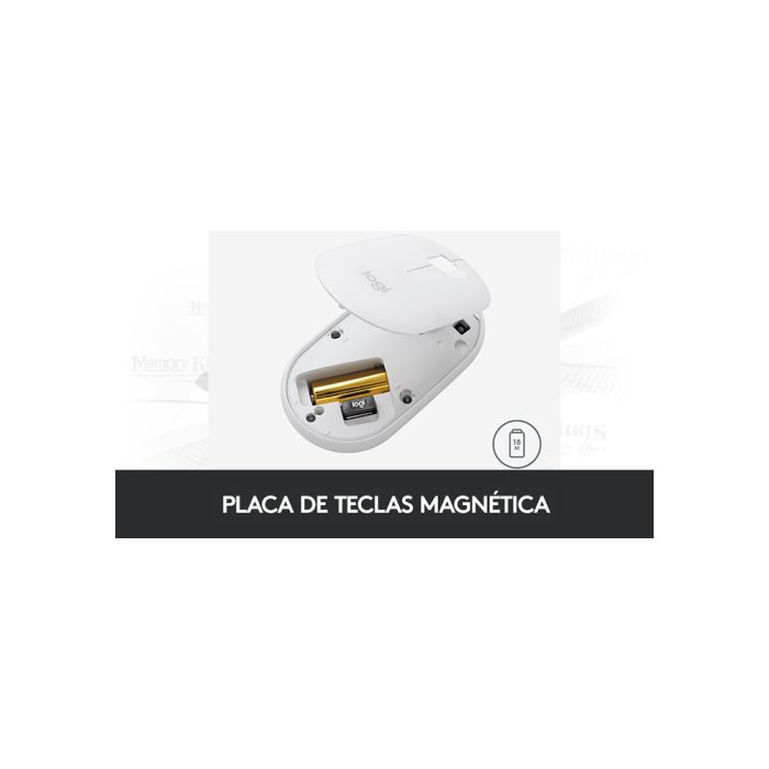 MOUSE LOGITECH PEBBLE M350S WHITE Bluetooth