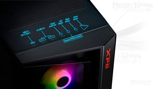 CASE Mid Tower XPG BATTLE CRUISER II 4FAN ARGB BK