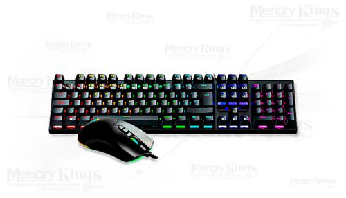 TECLADO+MOUSE Gaming ANTRYX GC-3100 MECANICO SW RED RGB BLACK