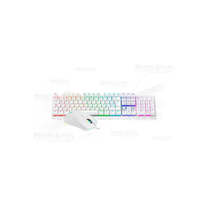 TECLADO+MOUSE Gaming ANTRYX GC-3100 MECANICO SW BLUE RGB WHITE