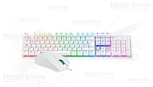 TECLADO+MOUSE Gaming ANTRYX GC-3100 MECANICO SW RED RGB WHITE