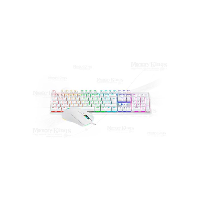 TECLADO+MOUSE Gaming ANTRYX GC-3100 MECANICO SW RED RGB WHITE