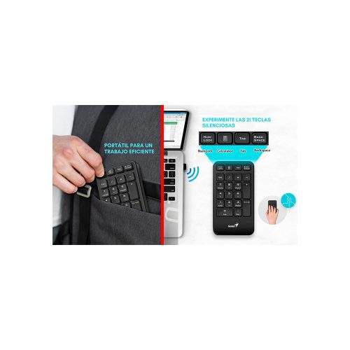 TECLADO NUMERICO GENIUS NUMPAD 1000 WIRELESS BLACK