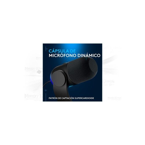 MICROFONO BLUE YETI GX RGB USB BLACK