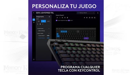 TECLADO Gaming LOGITECH G515 LIGHTSPEED TKL BLACK Bluetooth, Wireless