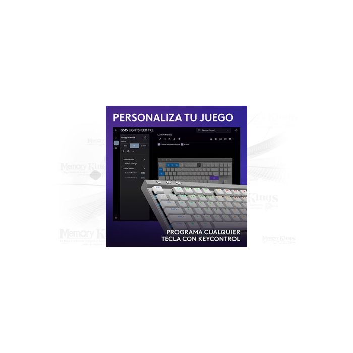 TECLADO Gaming LOGITECH G515 LIGHTSPEED TKL WHITE
