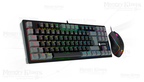 TECLADO+MOUSE Gaming ANTRYX GC-5500 MECANICO TKL SWITH BLUE ARGB