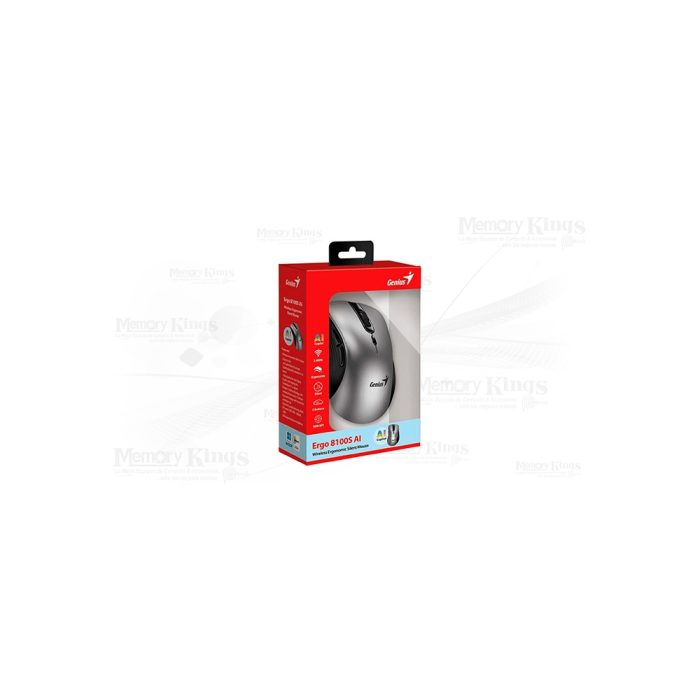 MOUSE GENIUS ERGO 8100S AI COPILOT WIRELESS Ergonomico 6 botones