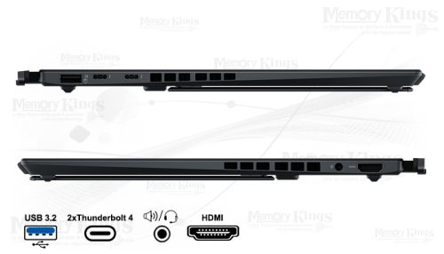 LAPTOP Core Ultra 9 185H ASUS Zenbook DUO 14 OLED 32|S1TB|2x14" OLED Grafica Intel Arc, WIN-11, Pantalla Tactil