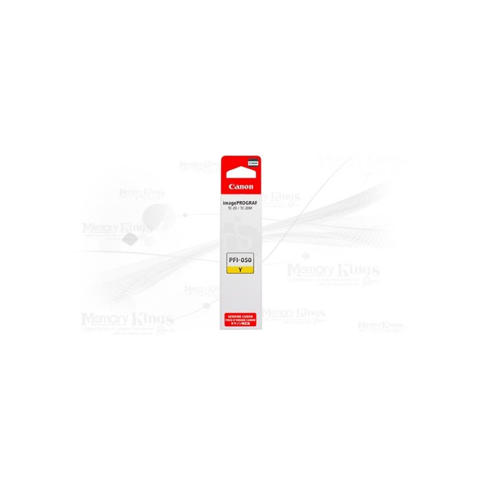 Botella de TINTA CANON PFI-050Y Yellow 70ml.