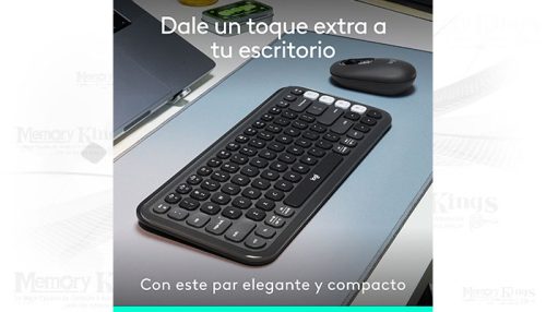 TECLADO+MOUSE LOGITECH POP ICON BLUETOOTH BLACK
