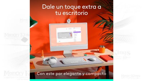 TECLADO+MOUSE LOGITECH POP ICON BLUETOOTH WHITE