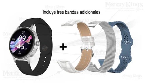 RELOJ SMART ARGOMTECH SKEI WATCH C30RG 3 correas