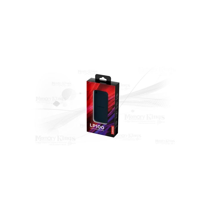 UNIDAD SSD USBC 500GB LENOVO LP100 Black