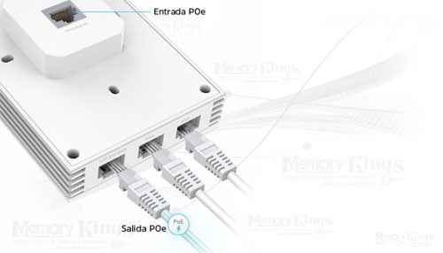 TP-LINK EAP655-Wall V1 - Punto de acceso inalámbrico - Wi-Fi 6 - 2.4 GHz, 5 GHz - gestionado a través de la nube