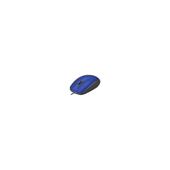 Logitech - Mouse - Wired - Blue - M110 Silent